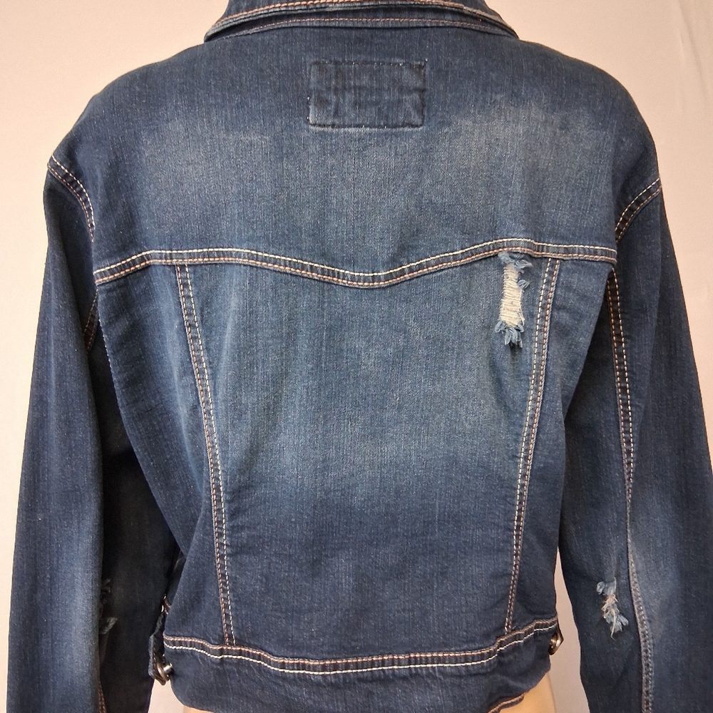 Amethyst Jeans Dark Blue Denim Jacket Size 2X - Picture 4 of 16
